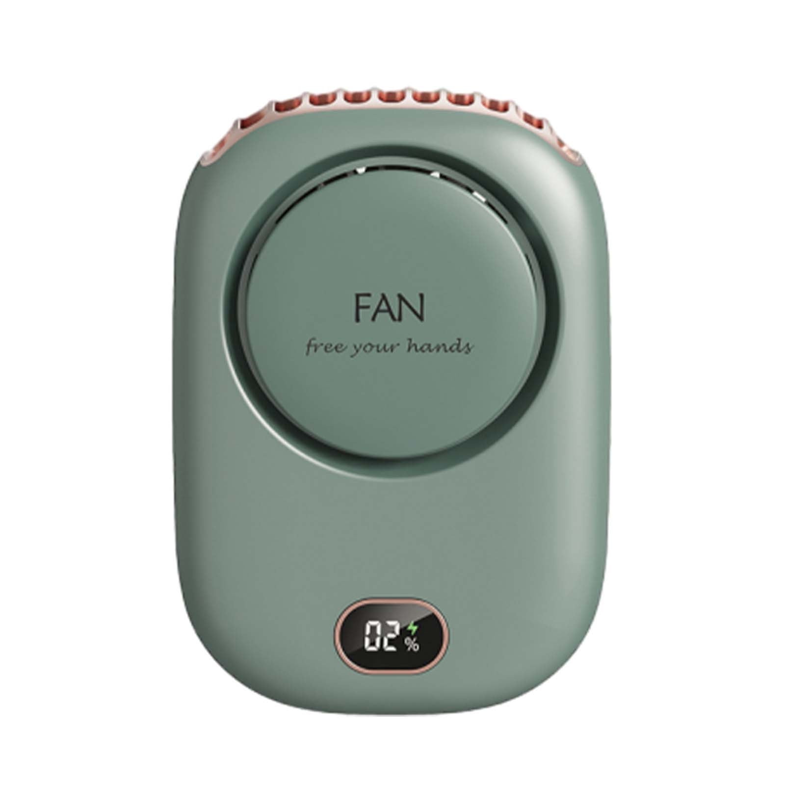 RoamHome Electric Outdoor Mini Fan Charging Waist Fans USB Rechargeable Handheld Battery Powered Portable Fans Personal Cooling Fan That Blows Cold Air (Green)