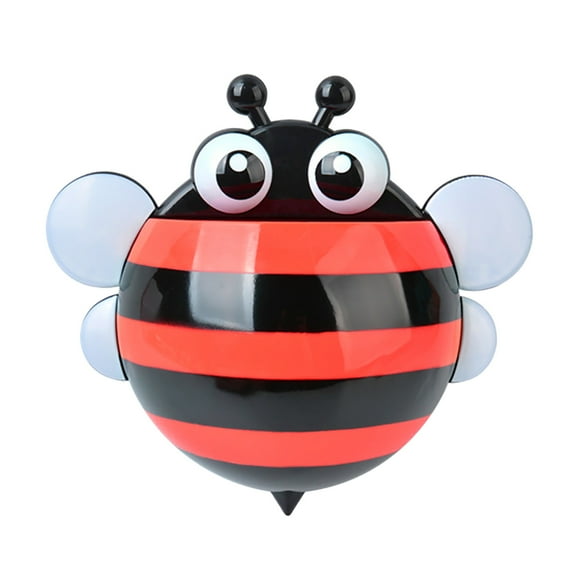 RoamHome Household Wall Mounted Electric Toothbrush Holder Toothbrush Storage Organizer with Suction CupToilet Bathroom Accessories Suitable for Kids & Adults (Red)