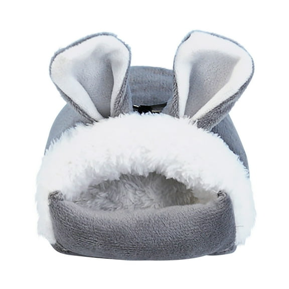 RoamHome Pet Warm Winter House Closed Pet Nest for Mice Hamster Rabbit Small Animal Thermal Cage Household Small Animals Cage for Winter 4x3.5x2.4 Inches (Gray, S)