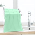thumbnail image 1 of RoamHome Polyester Hand Towels for Bathroom Cute Bear Embossed Quick Dry Absorbent Face Towel Soft Decorative Towels for Kitchen Spa Solid Color Gift Towel 13.8"x29.5" (Green), 1 of 9