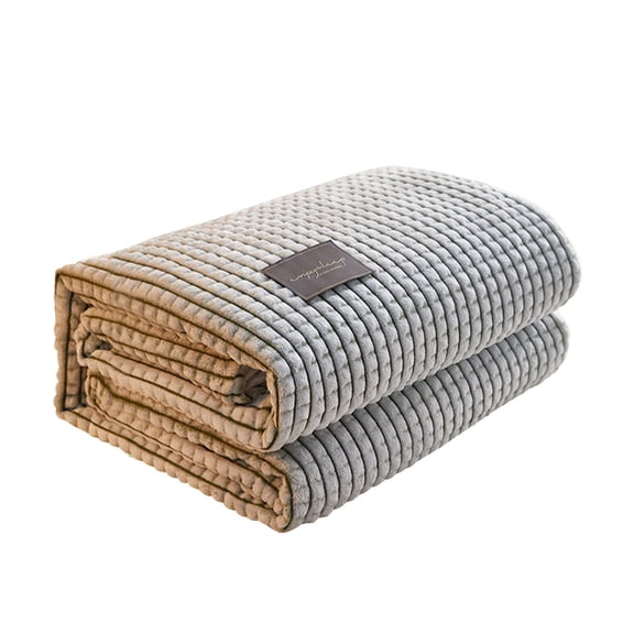 RoamHome Polyester Throw Blankets Solid Color Flannel Decorative Quilt Machine Washable Breathable Throws for Home Office Thick Throw Blanket Great Gift (Green, 1PC)