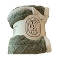 thumbnail image 1 of RoamHome Polyester Throw Blankets Solid Color Plush Decorative Quilt Soft All-Season Throws for Home Bed Sofa Siesta Throw Blanket Gift for Family (Light Green, 1PC), 1 of 9