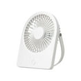 thumbnail image 1 of RoamHome Portable Corded Desk Fan Small Quiet Desktop Mini Fan Plug-in, Tabletop Personal Cooling Fans for Bedroom Office, High Appearance Gift for Students Workers (White), 1 of 7