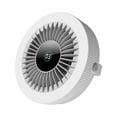 thumbnail image 1 of RoamHome Portable Desk Fan Desktop Mini Fan with Digital Display & Triangle Bracket, Mute USB Rechargeable Tabletop Personal Cooling Fans High Appearance Gift for Students Workers (F), 1 of 5