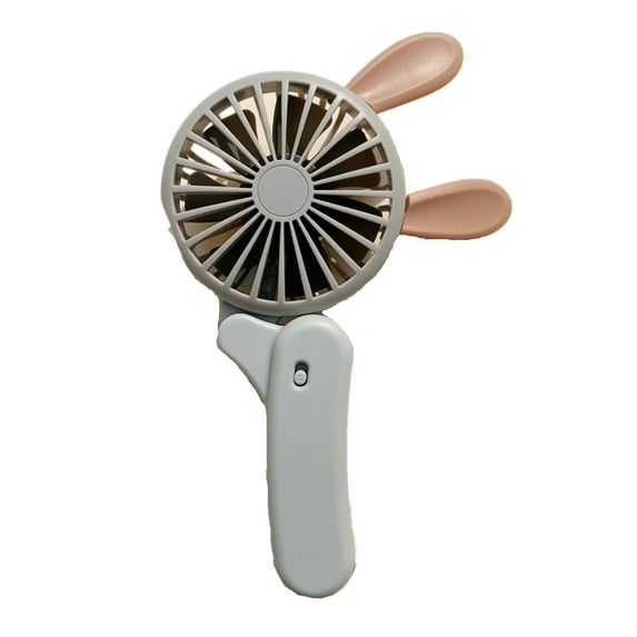 yongmandr Portable Desk Fan Foldable Desktop Mini Fan, Mute USB Rechargeable Tabletop Personal Cooling Fans Hand Held High Appearance Gift for Students Workers (Gray)