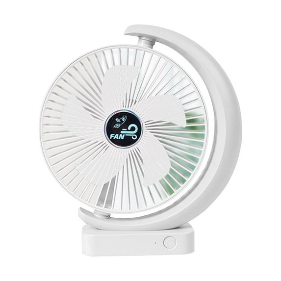 RoamHome Portable Desk Fan Quiet Desktop Mini Fan, Mute USB Rechargeable Tabletop Personal Cooling Fans for Bedroom Office, High Appearance Gift for Students Workers (White)