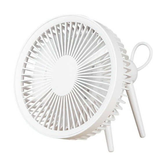 RoamHome Portable Desk Fan Small Quiet Desktop Mini Fan 2000mAh, Mute USB Rechargeable Tabletop Personal Cooling Fans for Bedroom Office, High Appearance Gift for Students Workers (White)