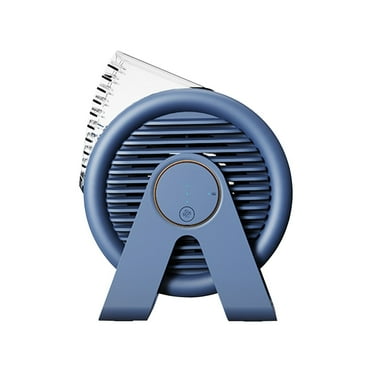 RoamHome Portable Desk Fan Small Quiet Desktop Mini Fan 3 Speeds Corded 2200mAh Tabletop Personal Cooling Fans for Bedroom Office, High Appearance Gift for Students Workers (Blue)