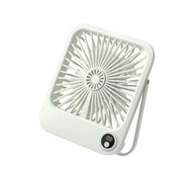 RoamHome Portable Desk Fan Small Quiet Desktop Mini Fan, Lightweight USB Rechargeable Tabletop Personal Cooling Fans High Appearance Gift for Students Workers (Beige)