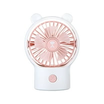 RoamHome Portable Desk Fan Small Quiet Desktop Mini Fan, Mute USB Rechargeable Tabletop Personal Cooling Fans for Bedroom Office, High Appearance Gift for Students Workers (White)