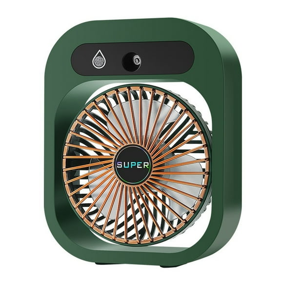 RoamHome Portable Desk Fan Small Quiet Desktop Mini Fan, Mute USB Rechargeable Tabletop Personal Cooling Fans for Bedroom Office, High Appearance Gift for Students Workers (Green)