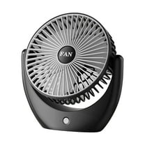 RoamHome Portable Desk Fan Small Quiet Desktop Mini Fan Plug-in, Corded Tabletop Personal Cooling Circulation Fans for Bedroom Office, High Appearance Gift for Students Workers (Black)