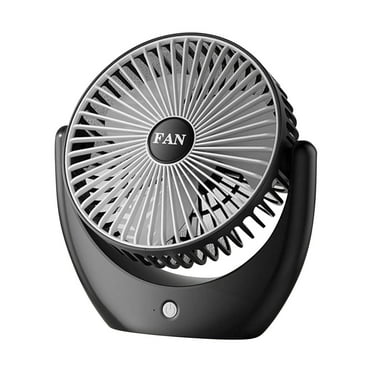 RoamHome Portable Desk Fan Small Quiet Desktop Mini Fan Plug-in, Corded Tabletop Personal Cooling Circulation Fans for Bedroom Office, High Appearance Gift for Students Workers (Black)