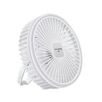 RoamHome Portable Desk Fan Small Quiet Desktop Mini Fan Plug-in, Mute Tabletop Personal Cooling Fans for Bedroom Office, High Appearance Gift for Students Workers (White)