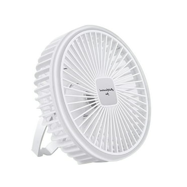 RoamHome Portable Desk Fan Small Quiet Desktop Mini Fan Plug-in, Mute Tabletop Personal Cooling Fans for Bedroom Office, High Appearance Gift for Students Workers (White)