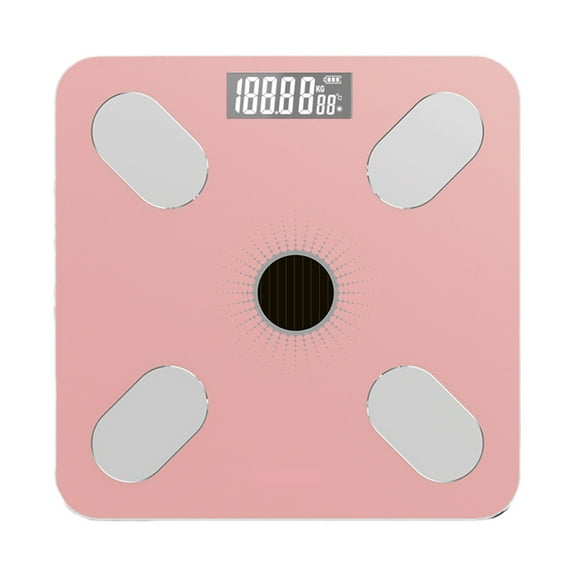 RoamHome Scale Rechargeable for Body Weight and Steato Percentage, Smart Bluetooth Small Electronic Sacle Weighing Machine Household, Home Supplies, Ideal Gifts (Pink, 1PC)
