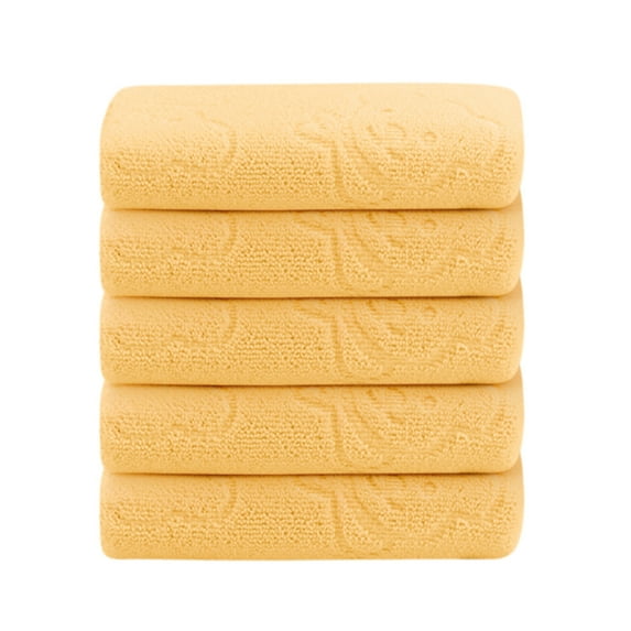 RoamHome Soft Absorbent Five-Color Bear Embossed Face Towels, Fine Fiber Bath Towels for Facial Cleansing, and Body Care - Ideal for All Skin Types, Including Sensitive Skin,23.6x11.8in
