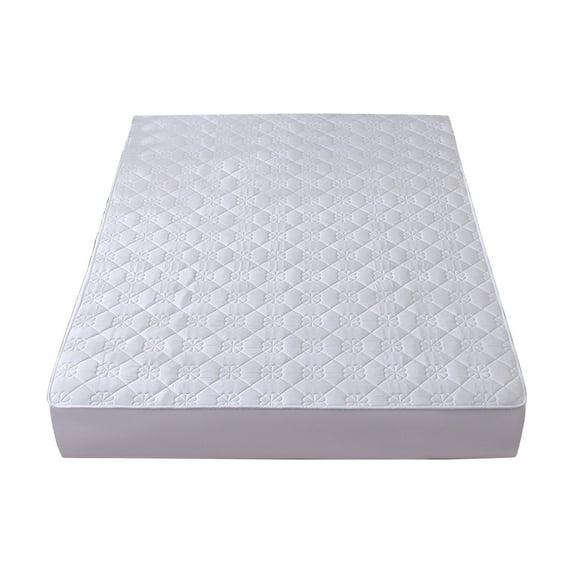 RoamHome Solid Color Bed Fitted Covers Breathable Skin-Friendly Soft Bed Sheets 1-Piece Polyester Cozy Bed Covers for Home Dormitary Modern Style 47"x79" (White, 1PC)