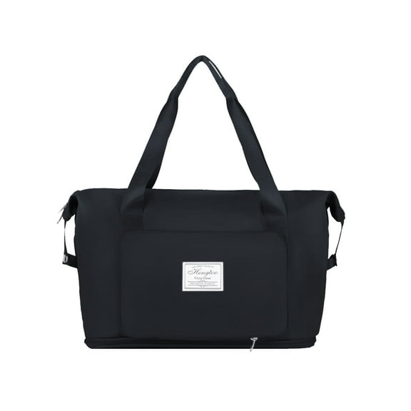 yongmandr Travel Duffel Bag Sports Gym Bag with Shoe Compartment & Foldable Storage Bags, Large Capacity Water-Resistant Oxford Fabric Bag for Gym Travel Camping, Reinforced Handles & Zippers.