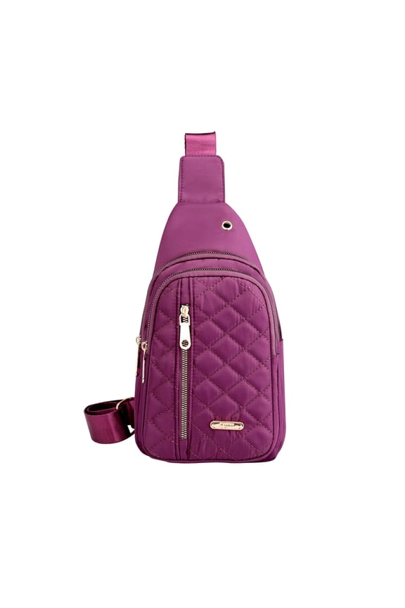 Waterproof Embroidered Shoulder Bag with Adjustable Straps - Large Capacity Backpack for Women, Commuter Travel Outdoor Use, Multiple Compartments & Security Data Pocket, 5 Color Options.