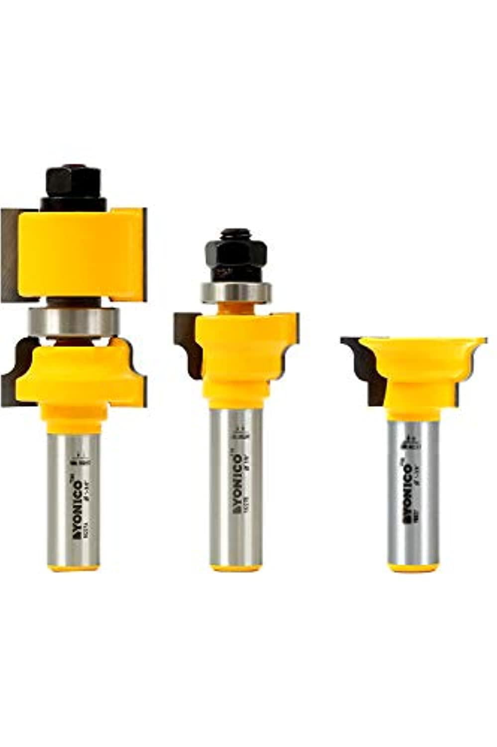 yonico router bits window sash set 3 bit 1/2-inch shank 18327 - Walmart.com