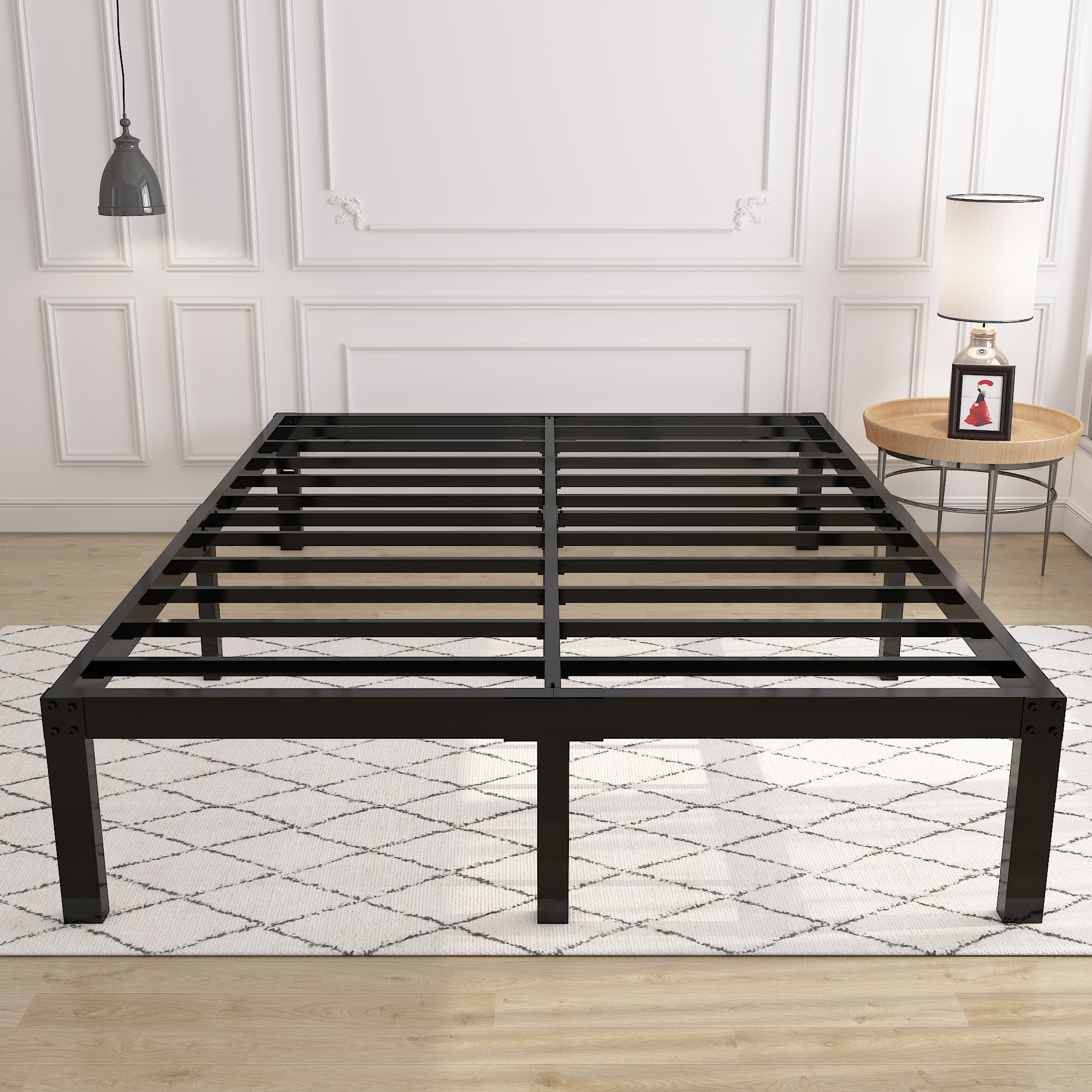 Mainstays Adjustable Bed Frames Metal Bed Frame and Rail