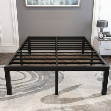 yookare 18" 4000lbs Heavy Duty Platform Metal Bed Frame, Queen