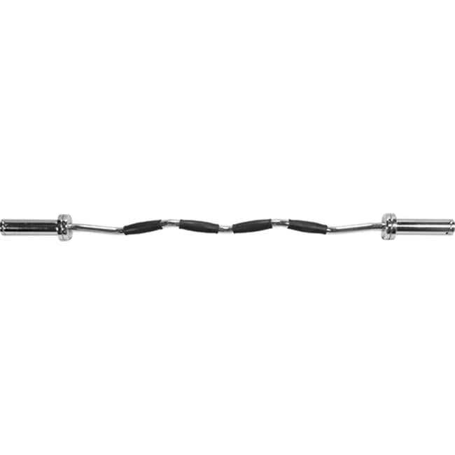 york barbell 32030 international curl bar with rubber grips - 30 mm