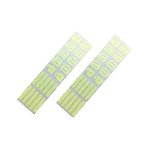 yotijar 2Pcs Car Control Switch Luminous Stickers Universal Car Night Glowing Decals Green