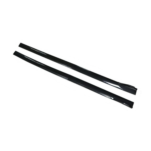 yotijar 2Pcs Generic Car Side Skirts Easy to Install Replace Fit Most Vehicles 78.7" Black