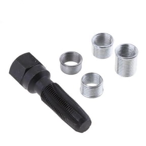 yotijar 2x 5 Pieces 14mm Spark Plug Rethreader Repair Reamer Inserts Kits
