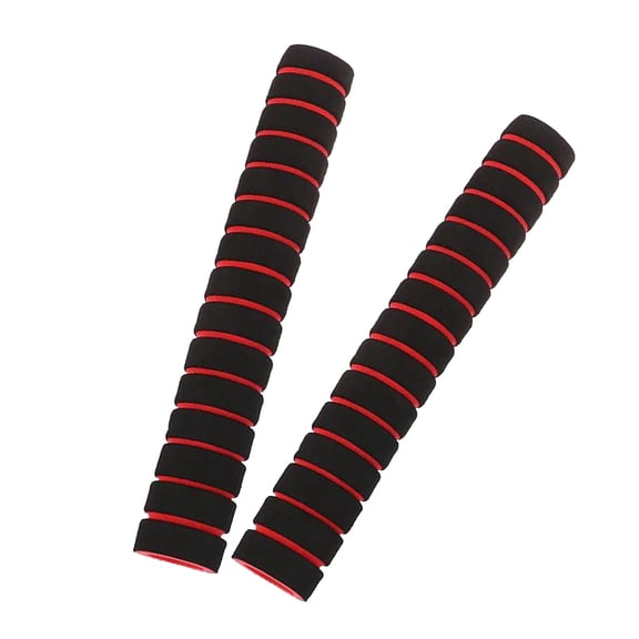 yotijar 2x Foam Tubing Grip Pull up Grip for Fitness Weight Lifting Exercise Machine Red