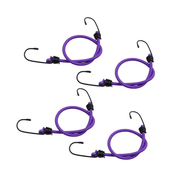 yotijar 4 Pieces Mini Bungee Cord Outdoor Bungee Strap for Tarps Outdoor Hiking 80cm