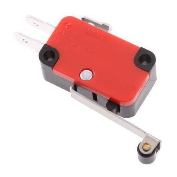 yotijar 4x V-156-1C25 Micro Limit Switch Long Hinge Roller Lever Arm Open SPDT 15A