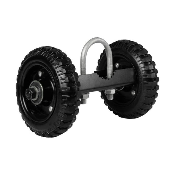 yotijar 6" Sliding Gate Wheel Carrier Metal Bracket for Metal Tube Gate black
