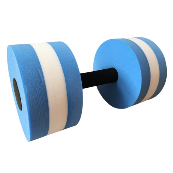 yotijar Aquatic Dumbbell Adults Kids Swimming Barbell Hand Bar Water Aquatic Barbell Blue
