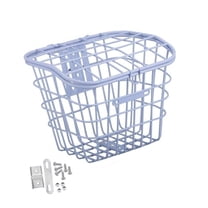 yotijar Bike Basket Hanging Bike Basket for Folding Bikes Outdoor Mountain Road Bike White