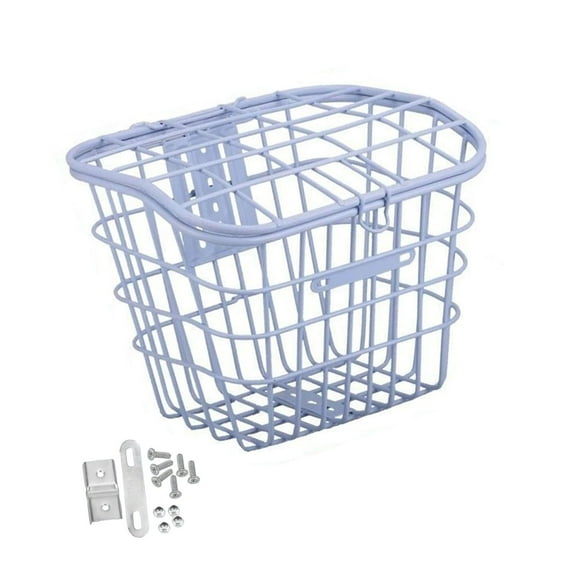 yotijar Bike Basket Hanging Bike Basket for Folding Bikes Outdoor Mountain Road Bike White