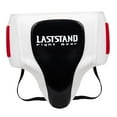 yotijar Boxing Groin Protector Adjustable Abdominal Guard for Muay Thai Sanda Karate White Black