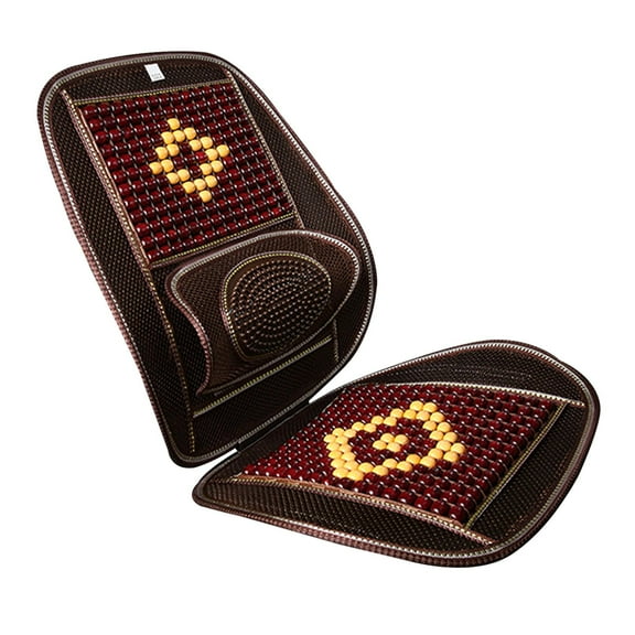 yotijar Cooling Seat Cover for Car, Wood Bead Seat Cushion for Front Seat, Cooling Mat