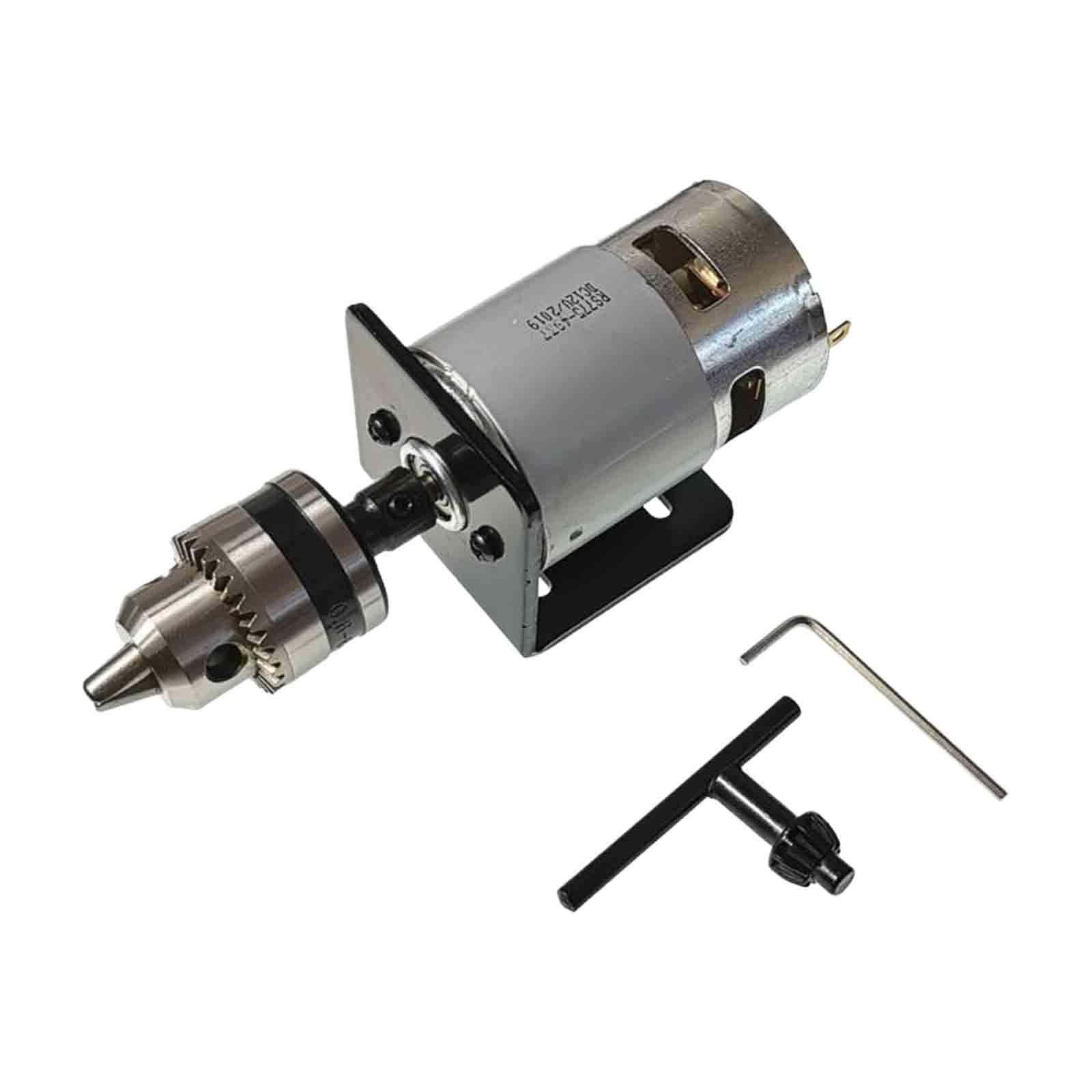 yotijar DC Motor 12V Miniature Hand Drill Chuck for Metal Drilling