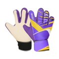 thumbnail image 1 of yotijar Football Gloves, Strong Grip Gloves, Finger Protection, Breathable Soccer Gloves violet, 1 of 8