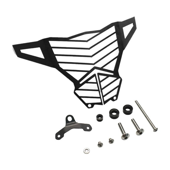 yotijar Front Headlight Guard Cover Motorcycle Protector Cover Easy Installation Spare Parts Premium Professional Replaces Protection Black