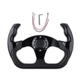 thumbnail image 1 of yotijar Generic Racing Steering Wheel Anti Slip Aluminum Alloy Gaming Steering Wheel Black, 1 of 8