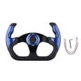 thumbnail image 1 of yotijar Generic Racing Steering Wheel Anti Slip Aluminum Alloy Gaming Steering Wheel Blue, 1 of 8