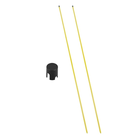 yotijar Golf Alignment Stick Aiming Direction Indicator Putting Training Aid for Park Yellow