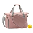 thumbnail image 1 of yotijar Pickleball Racket Bag Crossbody Bag Removable Adjustable Shoulder Strap Handbag with Zipper Gym Bag Paddle Bag Pickleball Bag Pink, 1 of 8