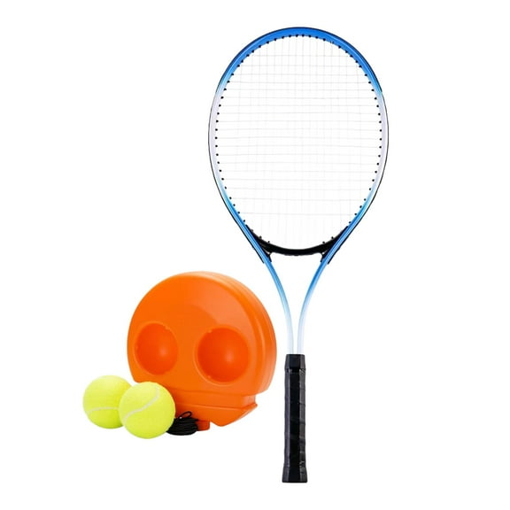 yotijar Solo Tennis Trainer Tennis er Ball with String Professional Blue Racket 4pcs