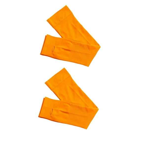 yotijar Sun Protection Arm Sleeve Breathable Arm Cover for Gardening Cycling Working orange