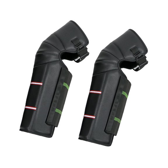 yotijar Winter Warm Motorcycle Knee Pads Motorcycle Windproof Leg Gaiter Knee Mat PU Leather Reflector